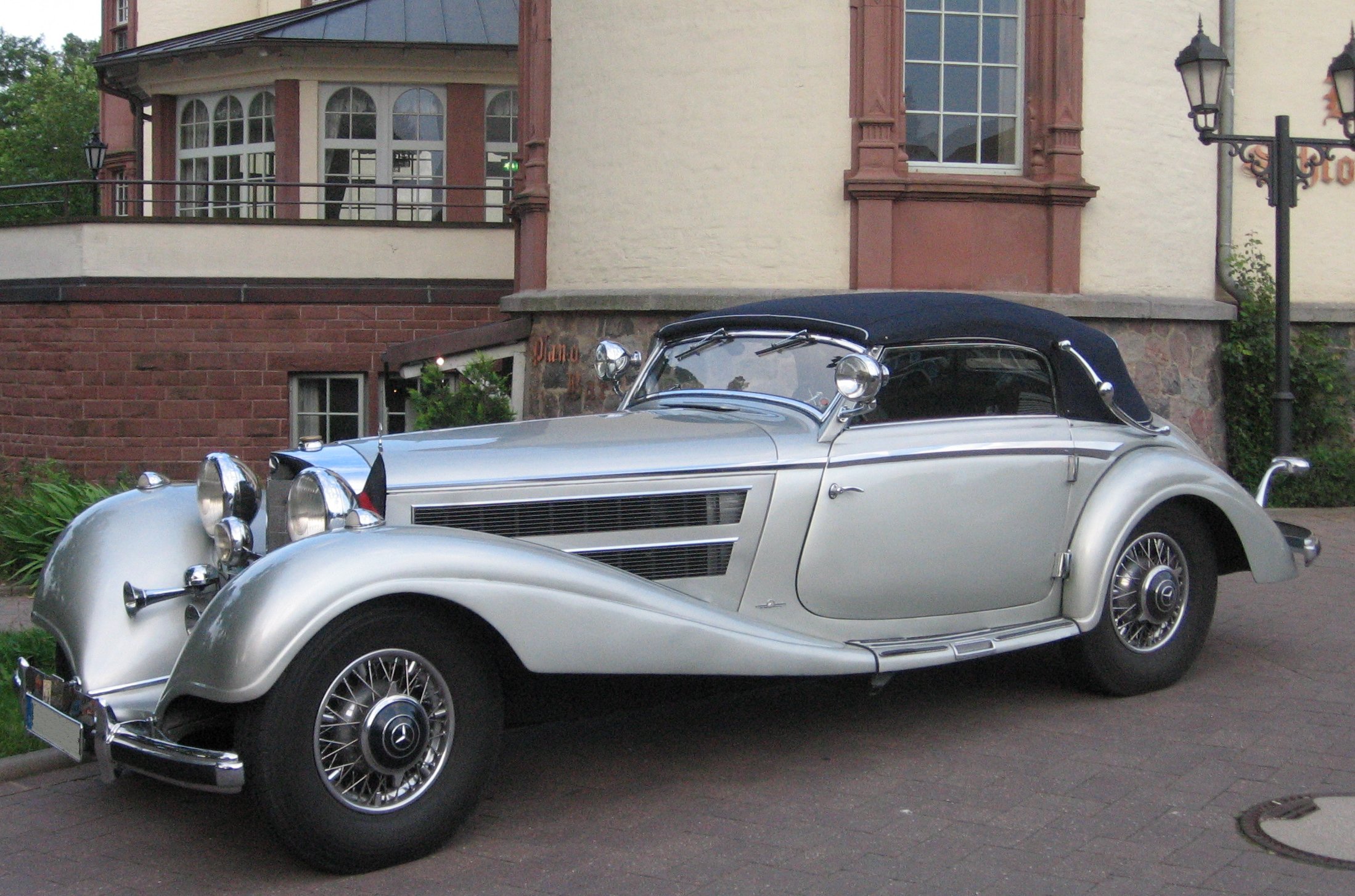 An elegant Mercedes-Benz 500K Cabriolet
