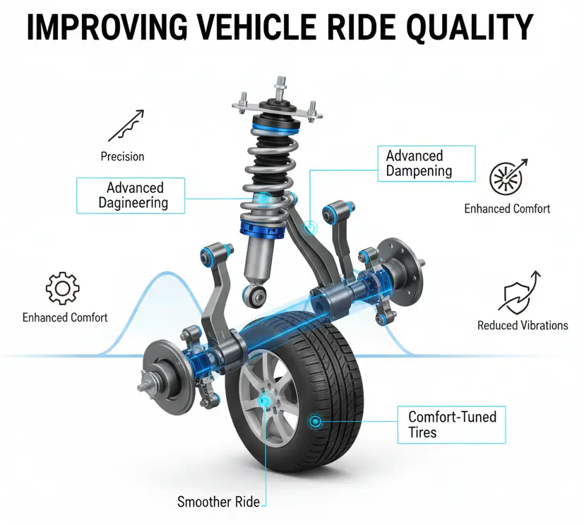 Optimization can be used to maximize the ride quality of a vehicle, leading to more comfortable transportation.
