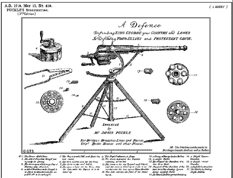 The Puckle gun - weaponized prejudice from 1718