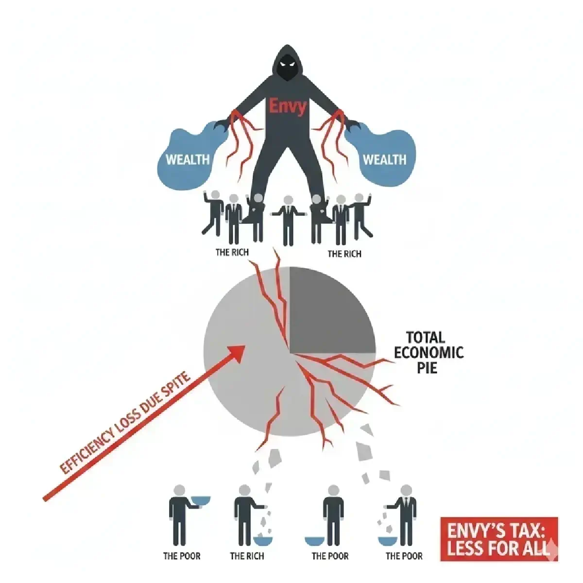 Economics Envy - Part 5: The Silent Partner of Egalitarianism: Why Political Redistribution Rests on Envy