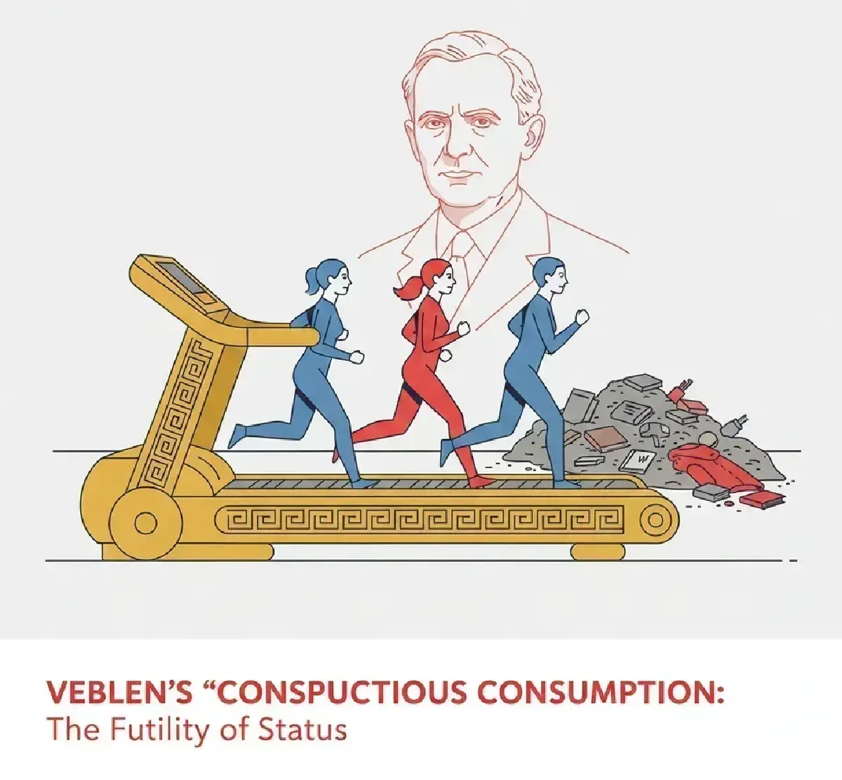 Economics Envy - Part 3: The Positional Treadmill: How Veblen's Invidious Comparison Generates Welfare Losses