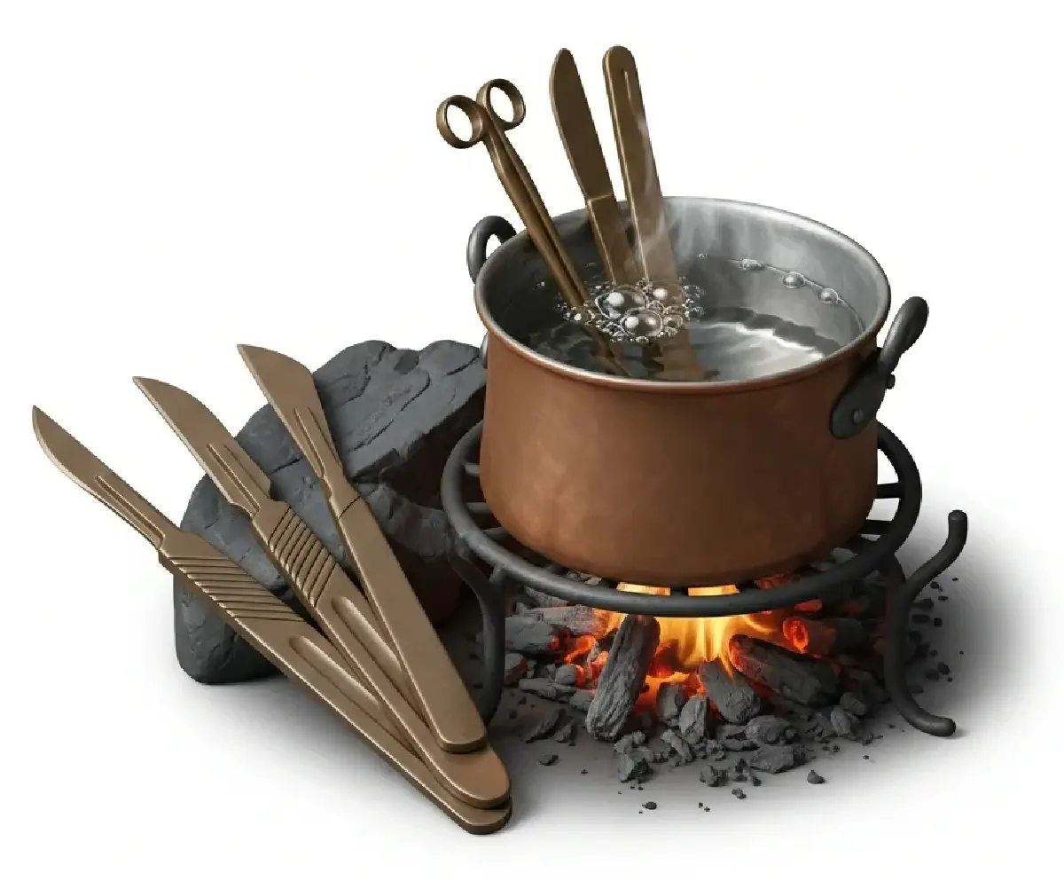The First Surgeons – Part 2: Surgical Sterilization: Boiling Tools and Herbal Vapors in Antiquity