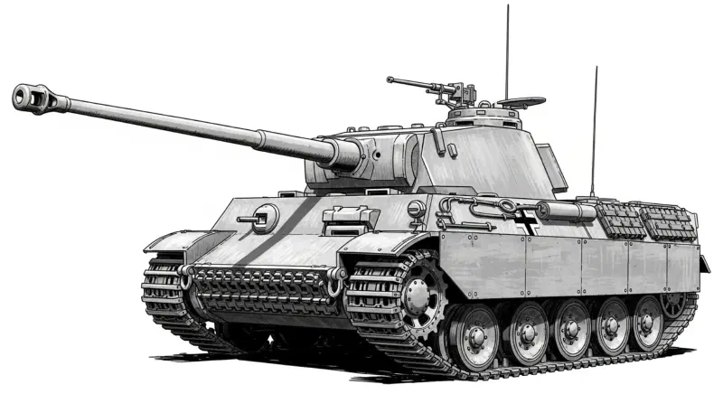 View of Guderian's Optimum Tank Design