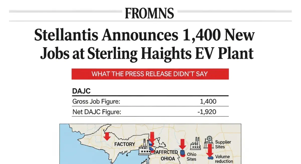The Labor Displacement – Part 2: The DAJC Table — What Four EV Transitions Actually Cost in Jobs