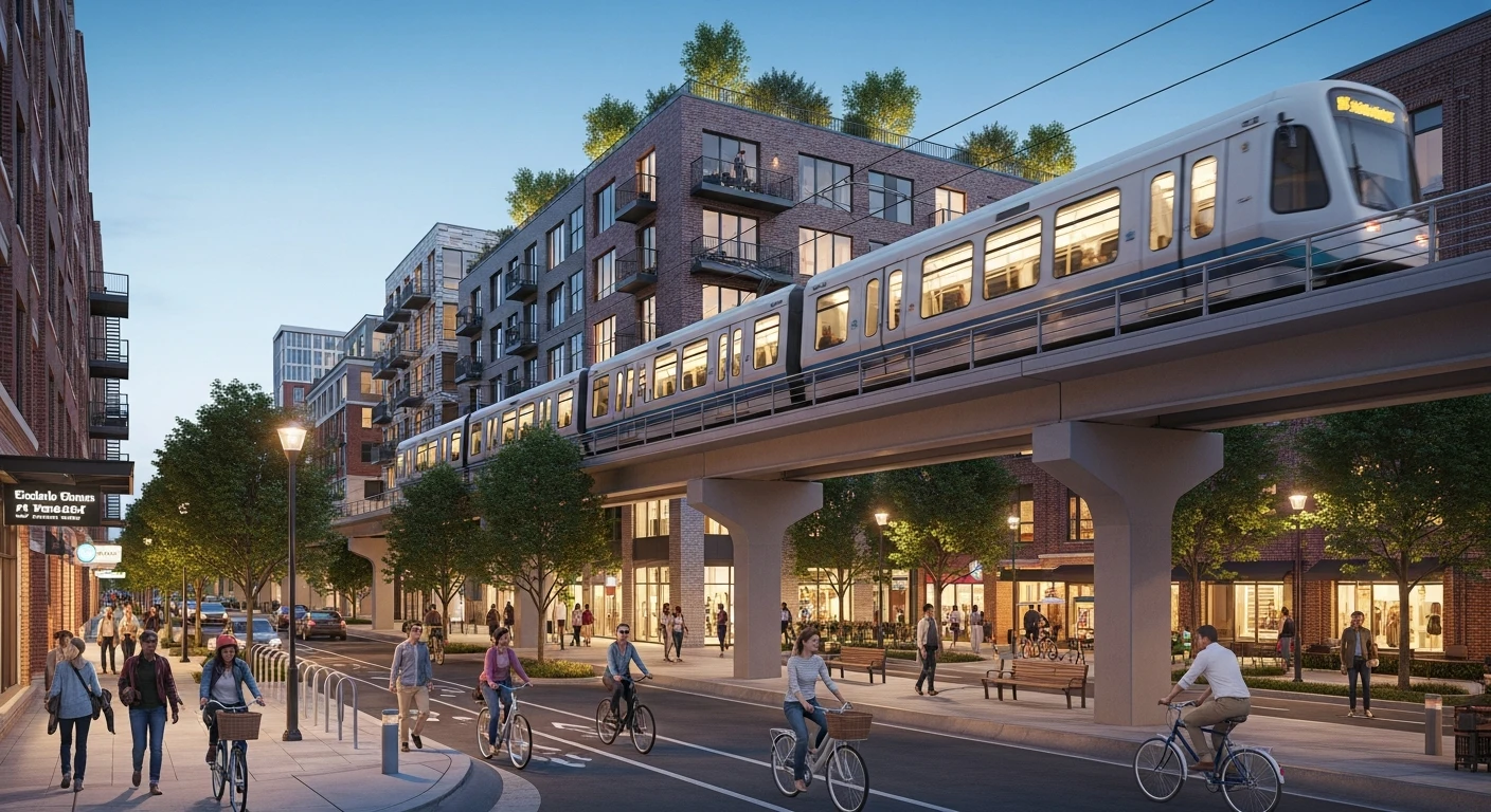 Electric light rail transit