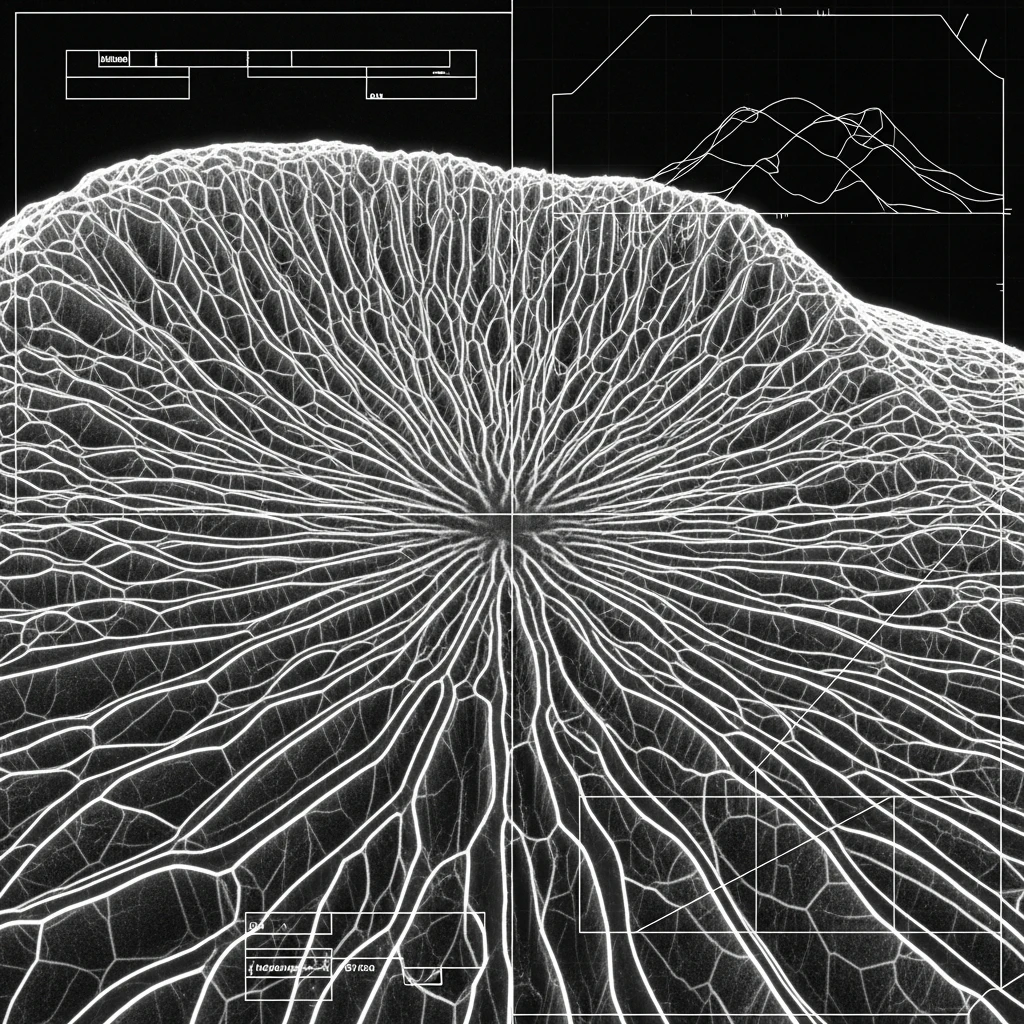 Visualization of the dense, interconnected internal channel network of a termite mound derived from X-ray tomography.