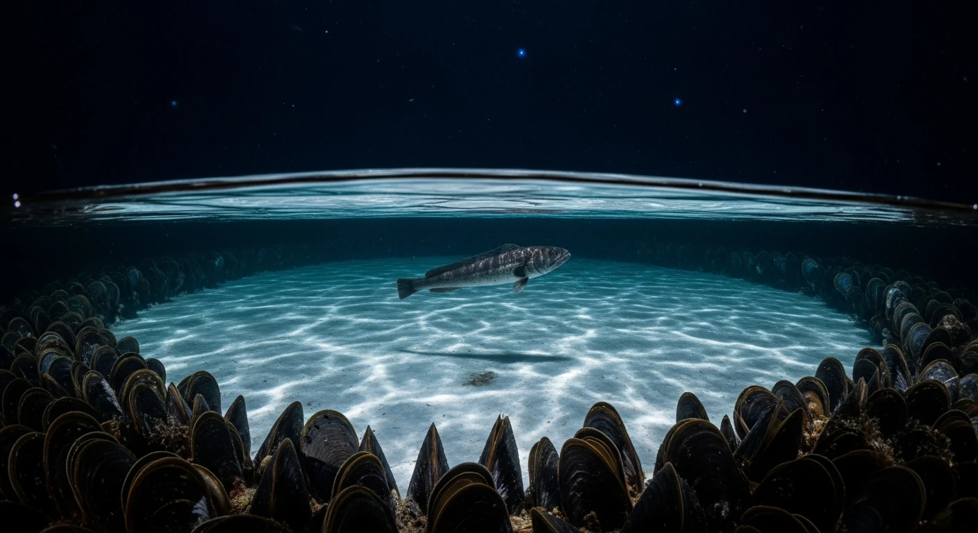 Deep-sea creatures and bioluminescent life