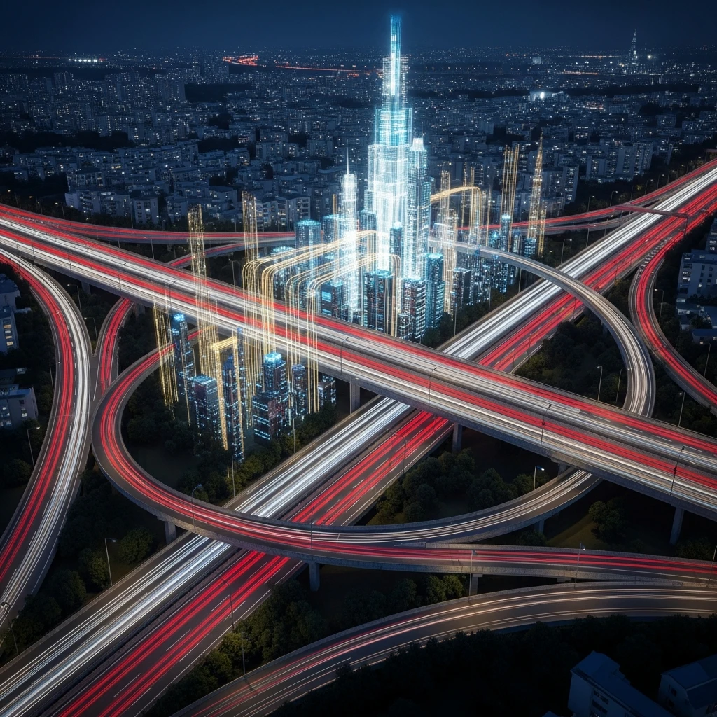 Data streams flowing from cars to various industries