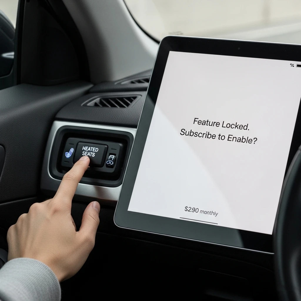 Car features locked behind subscription paywall
