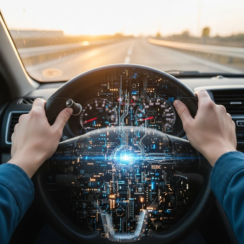 Driver reclaiming control of the wheel