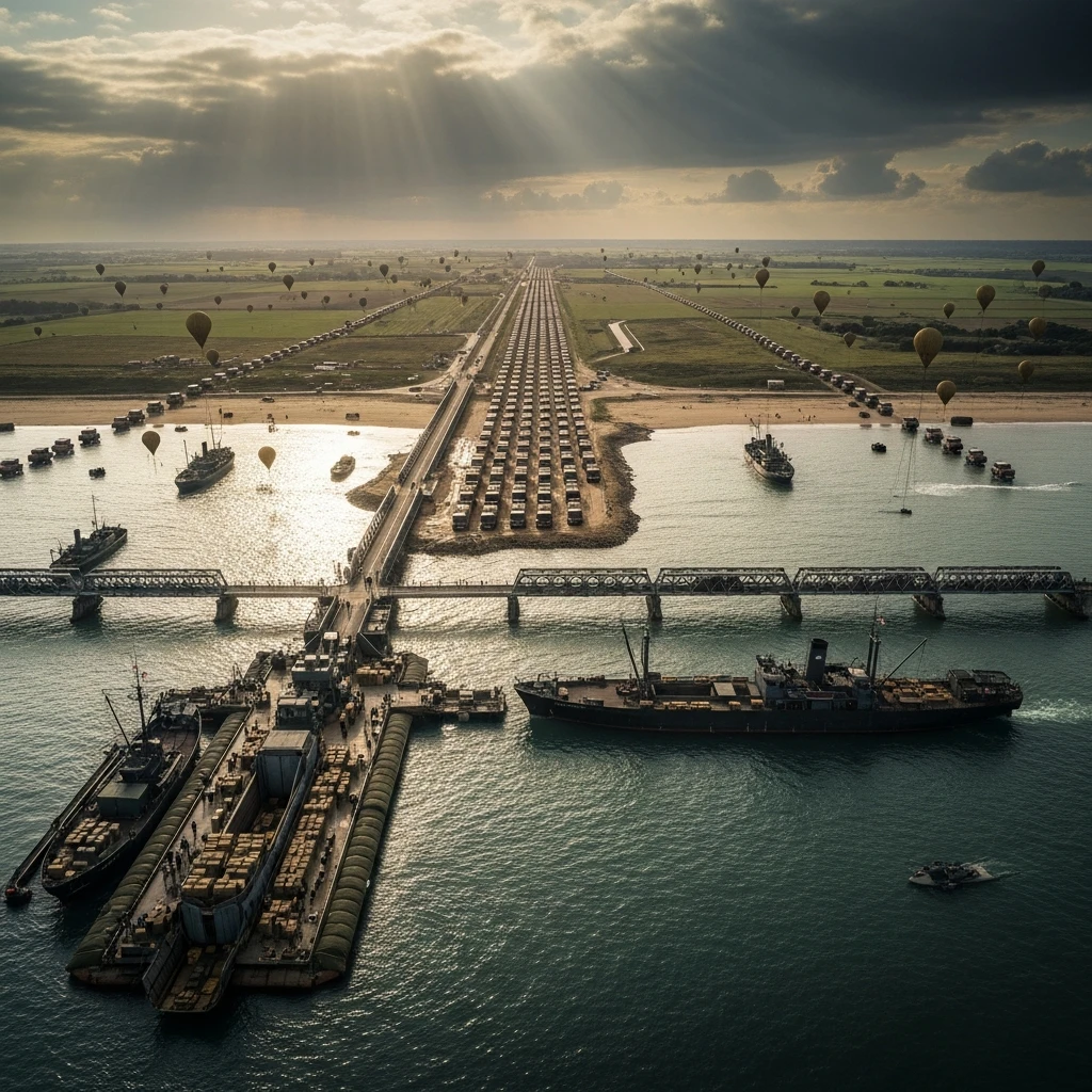 The Floating Lifeline: How Wartime Genius Built a Port on Water and Engineered D-Day Success