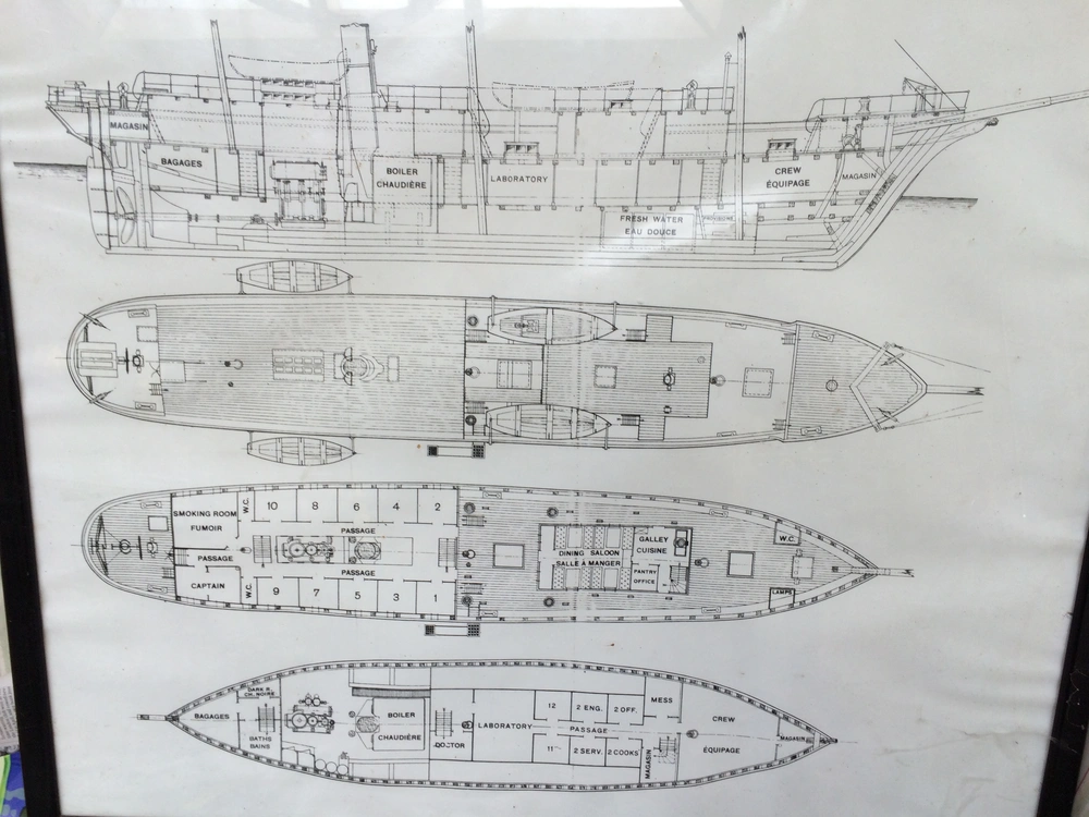 Floor plan of the Endurance