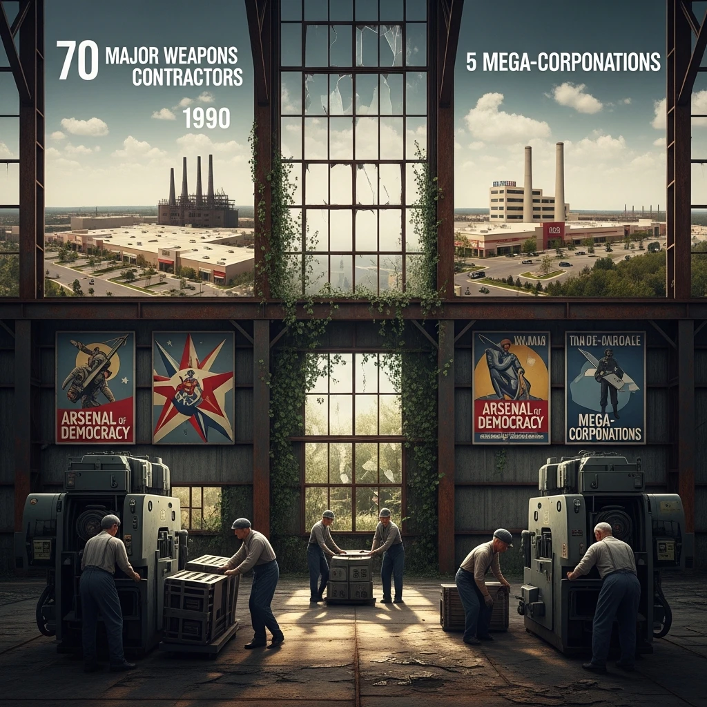 Defense industry consolidation and factory closures