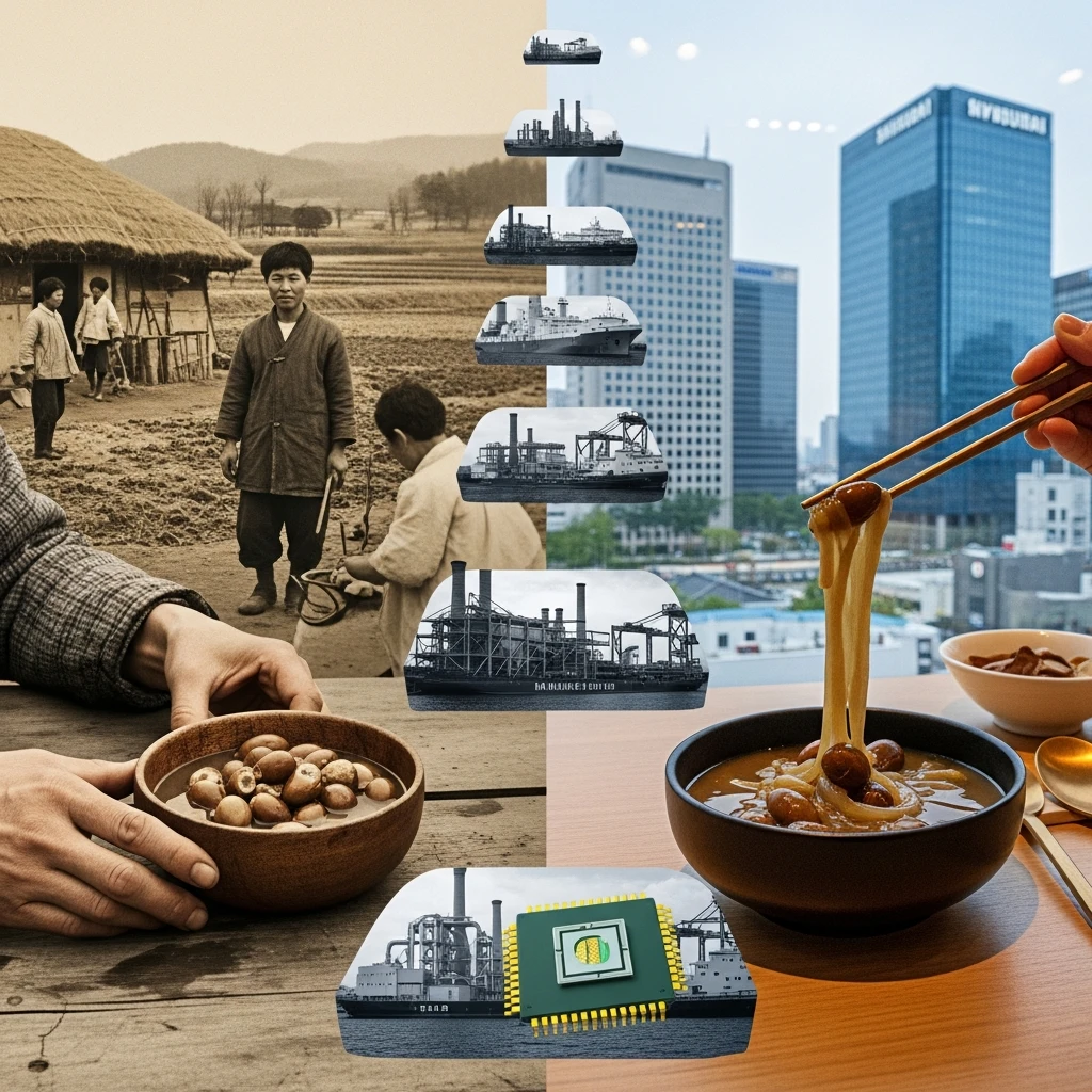 Acorn jelly (dotorimuk) on traditional Korean plate