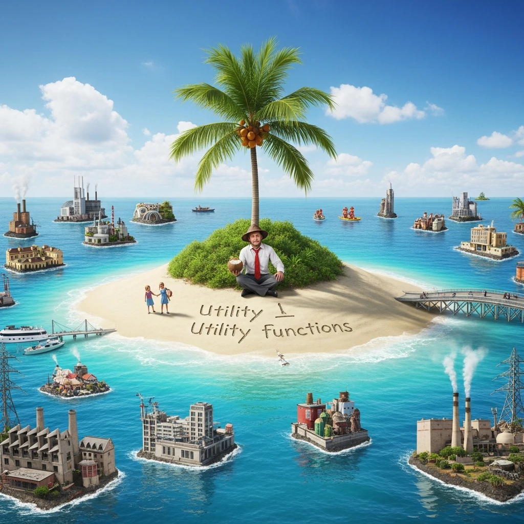 Coconuts representing economic thought experiments