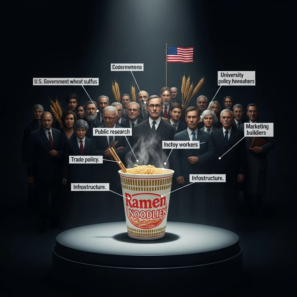 Instant noodles representing innovation systems