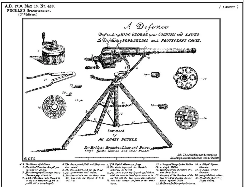 The Puckle gun - weaponized prejudice from 1718