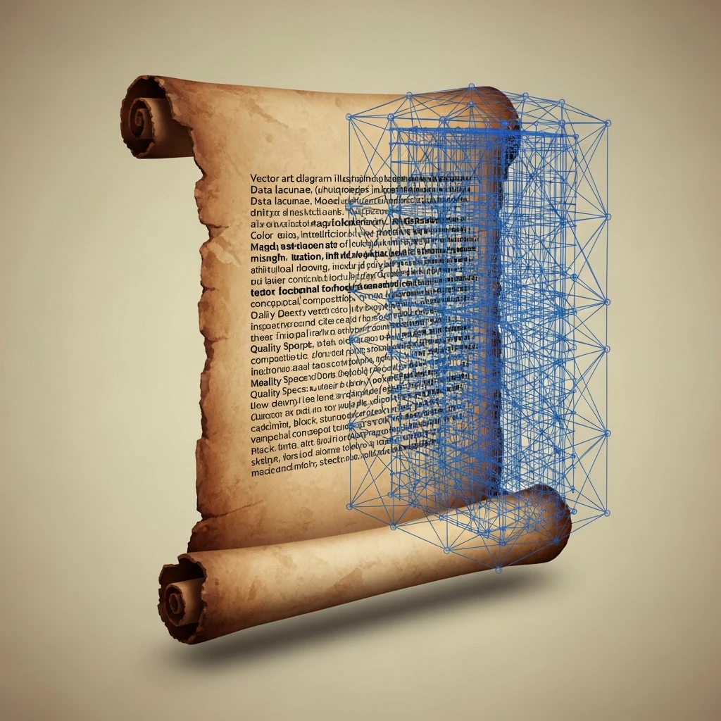 Diagram showing the combination of historical archives and modern technology to fill data gaps.