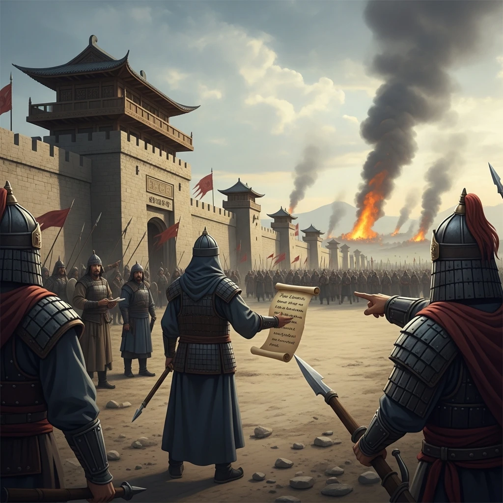 Symbolic representation of Mongol psychological warfare