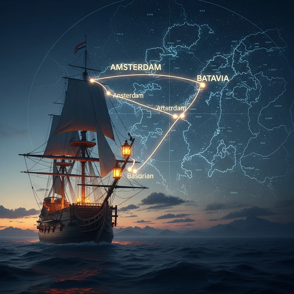 A composite image showing glowing ancient road and modern internet cable networks superimposed.