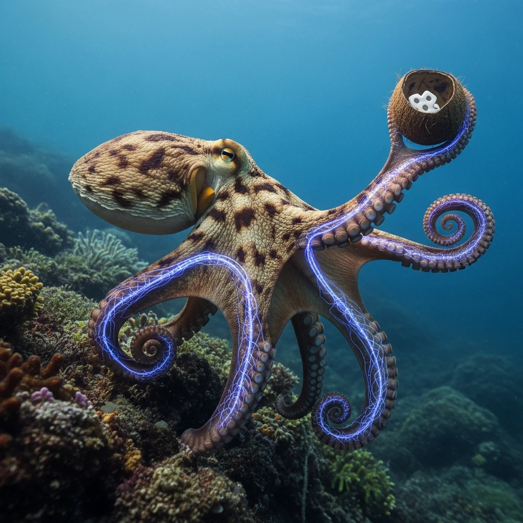 The Alien Lesson: How the Octopus Thinks Without a Central Brain