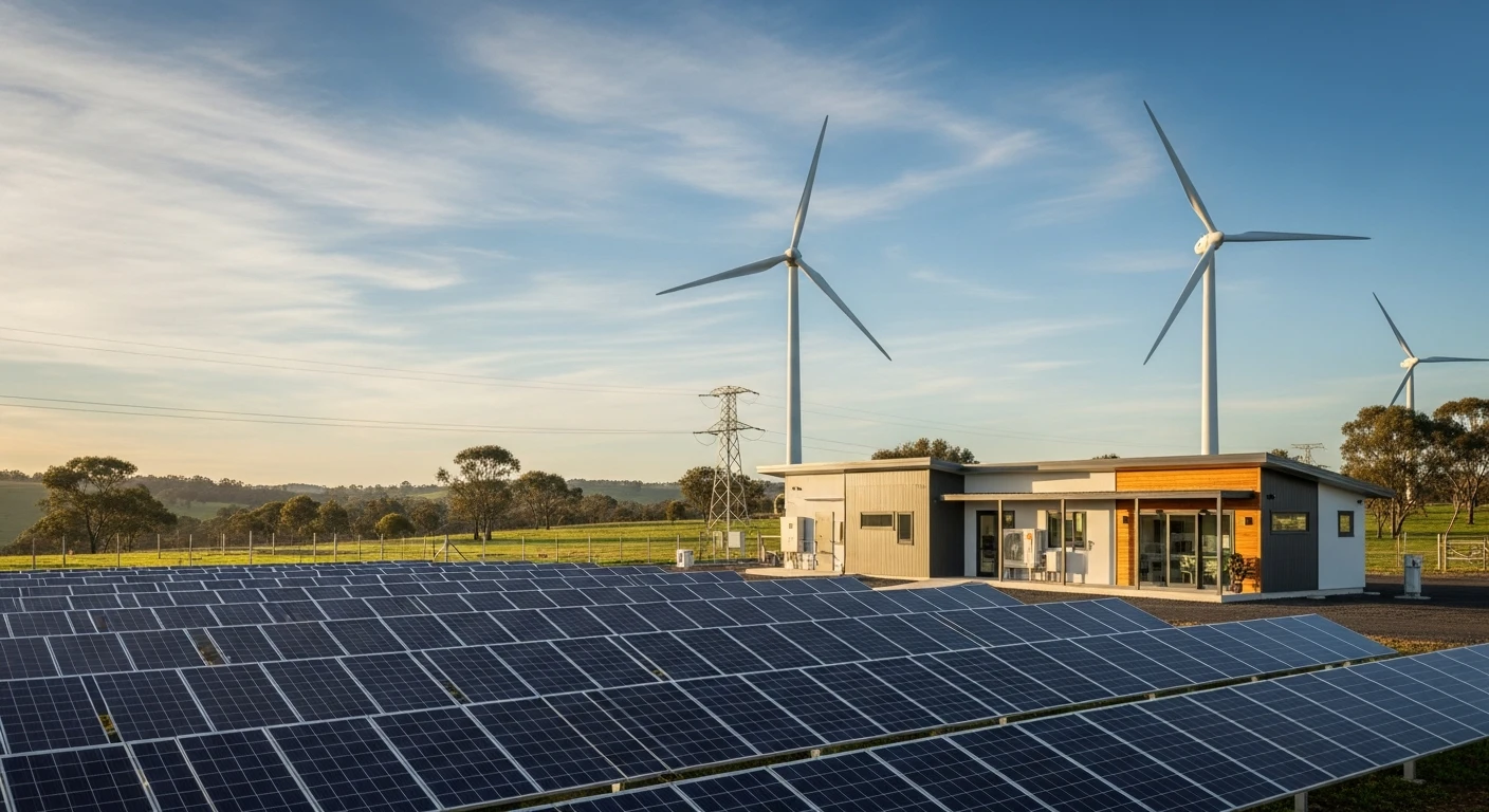 Solar panels and circular economy microgrids