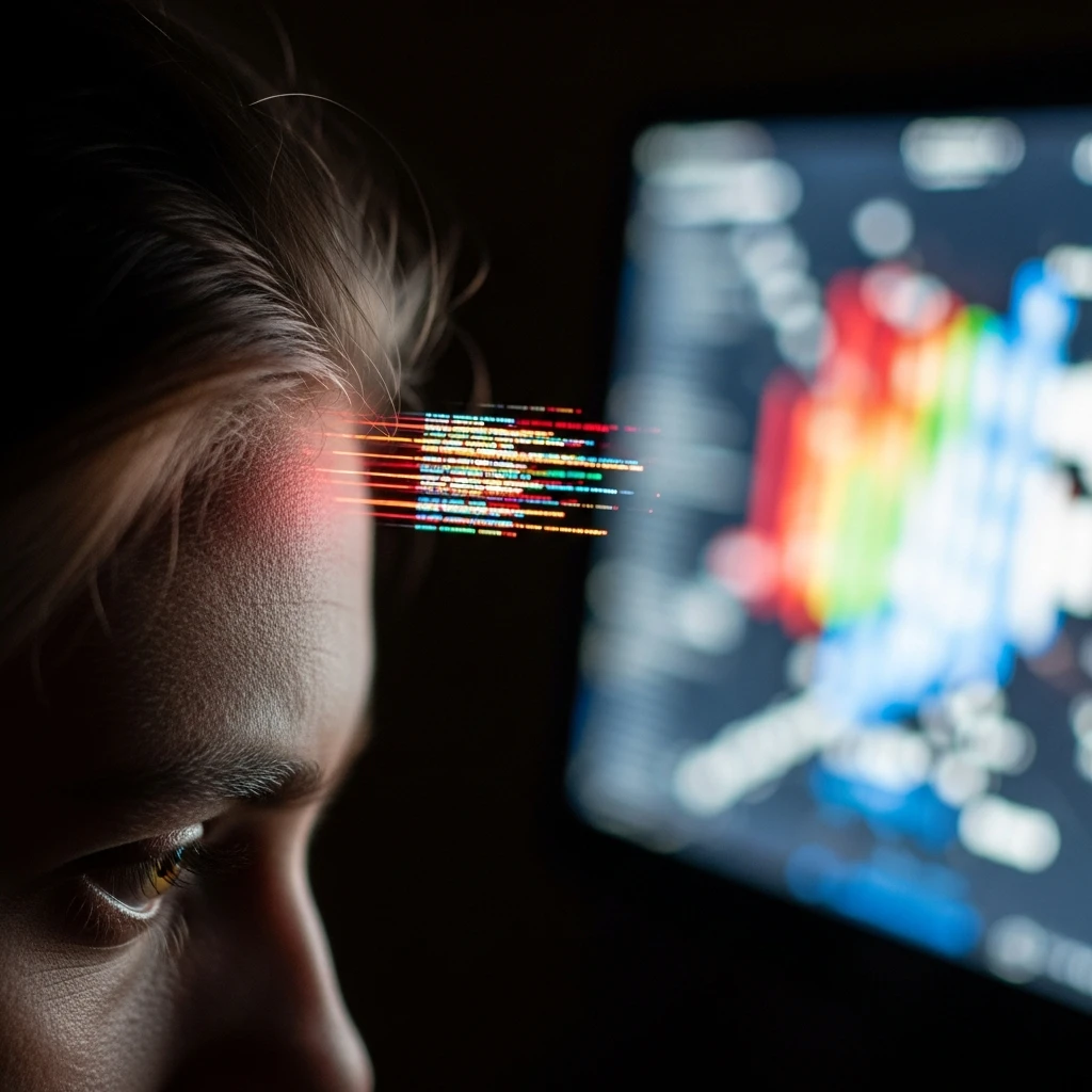 Attention famine visualization