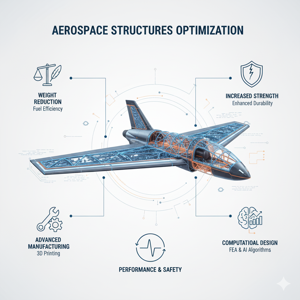 Aerospace structure showing weight-optimized design for improved performance